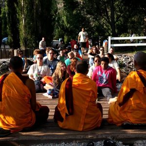 Buddhist Monks meditating at Torino Ranch